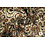Chiffon stof met lurex in bruine mandala dessin