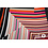 Zijdezachte polyester voile stof met strependessin