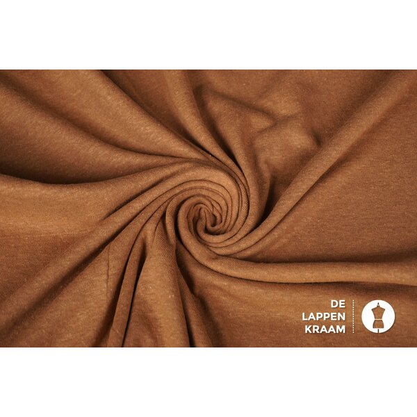 Crepe tricot stof camel