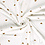 Tricot stof off white met croissantjes