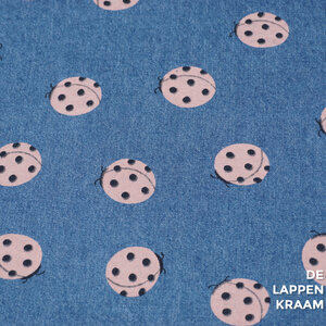  Denim met lieveheersbeestjes