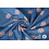 Denim stof met lieveheersbeestjes