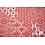 SALE Viscose met boho print in rood