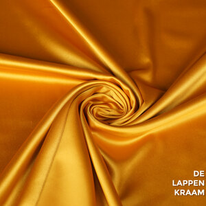 Basic Satijn met stretch goud