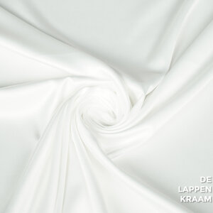 Basic Satijn met stretch off-white
