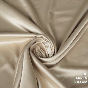 Basic Satijn met stretch beige