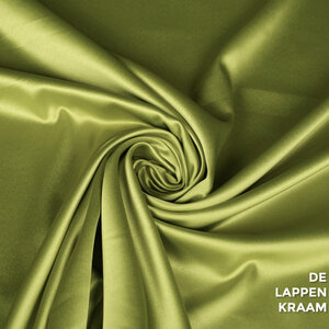 Basic Satijn met stretch lime