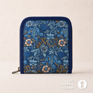  Naaisetje voor op reis blauw met bloemen