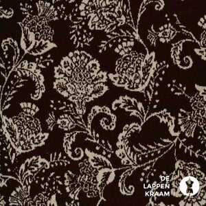  Gebreid bruin met bloemen