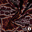 Gebreide stof bordeaux met etnisch dessin