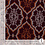 Gebreide stof bordeaux met etnisch dessin