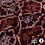 Gebreide stof bordeaux met etnisch dessin