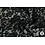 Jacquard stof zwart gebloemd