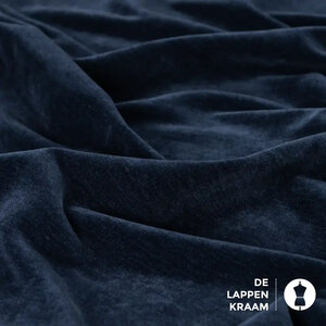  Velours bengaline donkerblauw