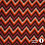 Teddy stof zigzag oranje roze