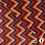 Teddy stof zigzag oranje roze