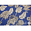 Coupon 4 Viscose kobalt met witte bloemen 180 x 160 cm