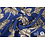Coupon 4 Viscose kobalt met witte bloemen 180 x 160 cm