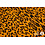 Coupon 5 Viscose crepe okergeel met dierenprint 170 x 150 cm