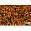 Coupon 5 Viscose crepe okergeel met dierenprint 170 x 150 cm