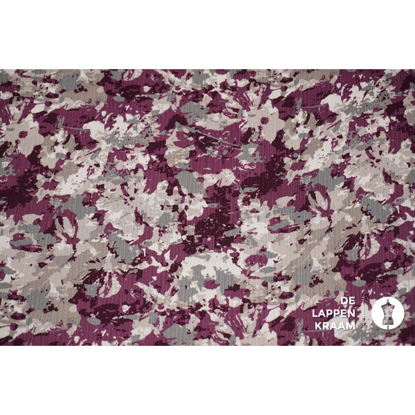 Coupon 8 Viscosemix in gevlekt dessin cyclaam 180 x 15