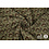 Chiffon stof taupe met bruine paisley