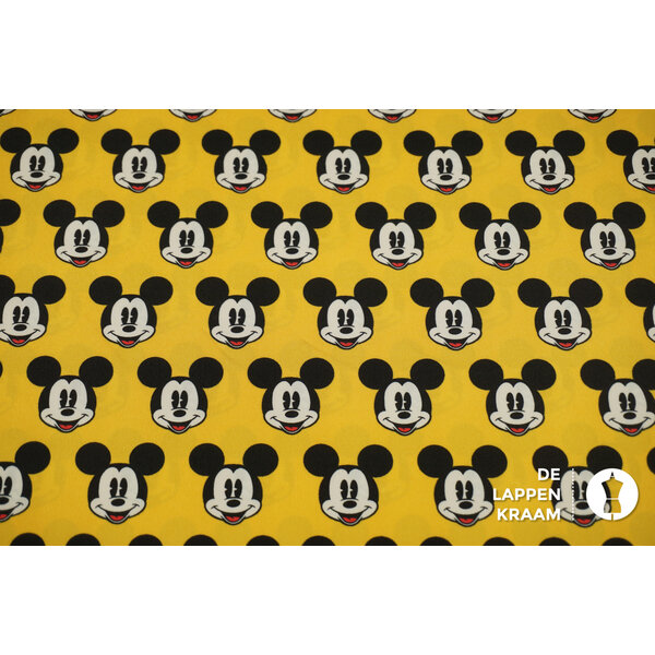 SALE Zwembroek stof geel met Mickey Mouse