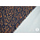 Polyester stretch stof donkerblauw en camel gestreept