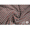 Polyester stof met geometrisch dessin blauw en bordeaux