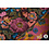 Jacquard stof met kleurrijke bloemen