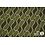 Terlenka stretch stof legergroen met groene druppels