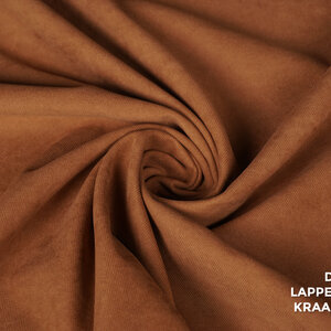  Gabardine twill fluweel cognac