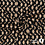 Punta stof beige met zwart/zilveren golfjes