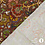 Viscose stof bruin met kleurrijke abstracte bloemen