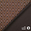 Gebreide glitter stof zigzag goud zilver