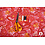 Coupon 79 Polyester roze met paisley 180 x 150cm