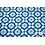 Coupon 80 Crepe met blauwe sterren 180 x 150cm