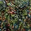 Gobeline stof gebloemd zwart