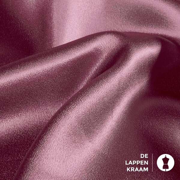 Crepe satijn stof magenta