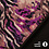 Punta stof met gevlekt dessin magenta