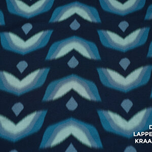 A la Ville Viscose donkerblauw met vervaagde vormen