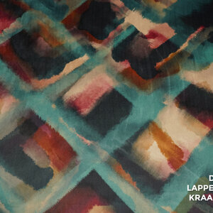 A la Ville Nicky velours jersey met aquarel ruiten