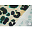 A la Ville Crinkle viscose met tie dye dessin groen