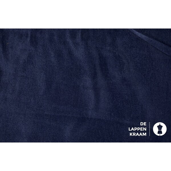 A la Ville Viscose stof in keperbinding in kobalt