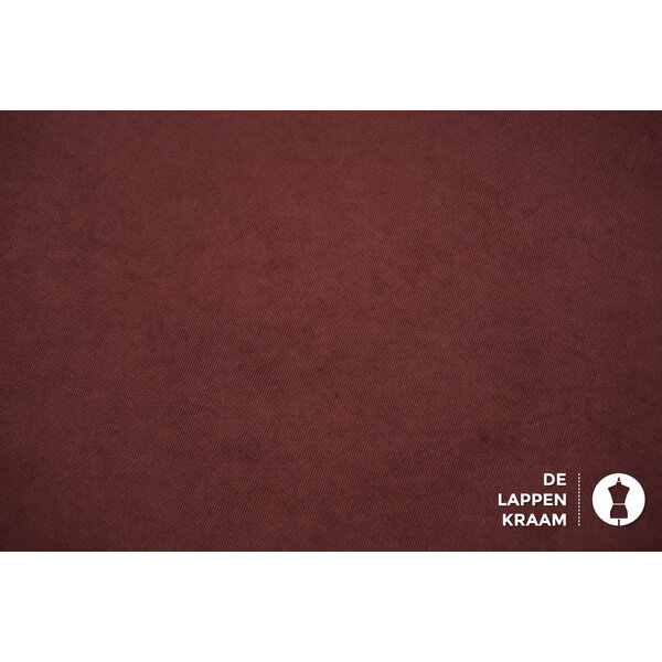 A la Ville Gabardine Twill Stof Fluweel Bordeaux