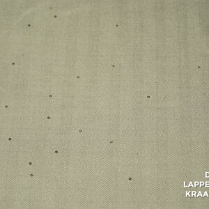 A la Ville Gabardine Stof in Beige Visgraat met Pailletjes