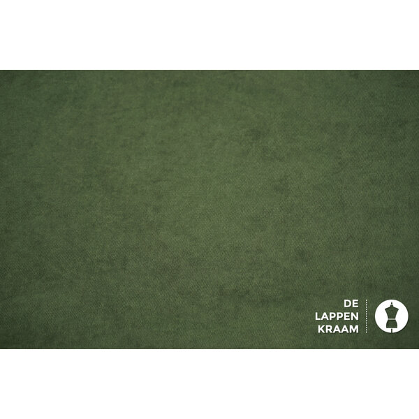 A la Ville Gabardine Twill Stof Fluweel Army