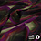 Viscose met Grote Bladeren in Groentinten met Magenta
