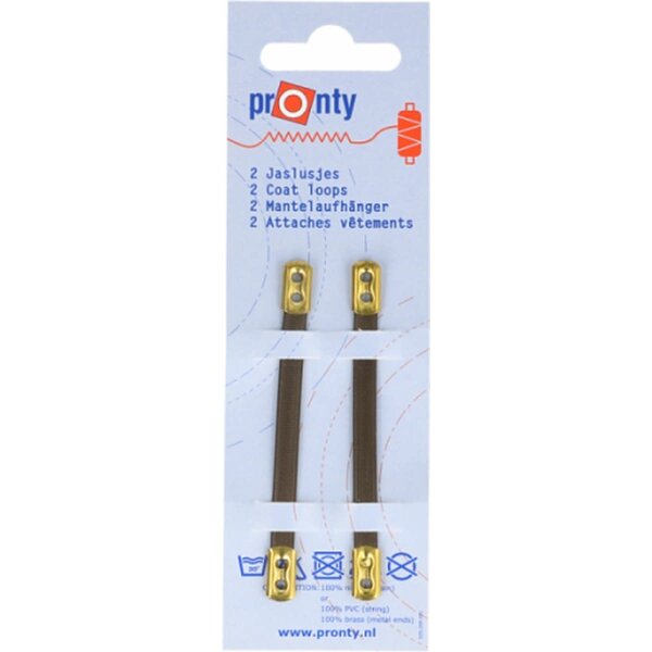Jaslusjes bruin, set van 2st