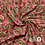 Gewatteerd Fluweel Stof Roze met Bloemen